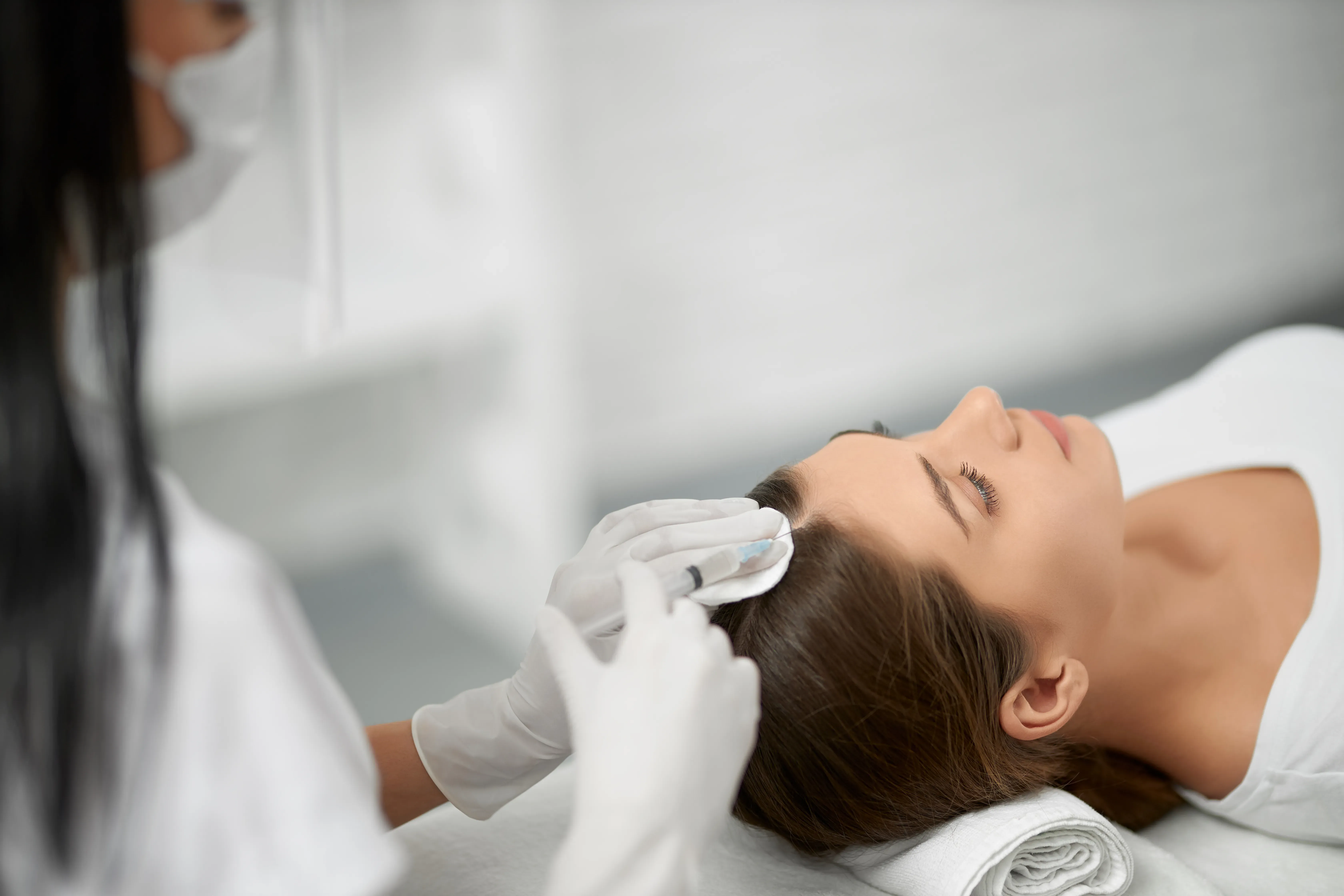 Hair restoration detail